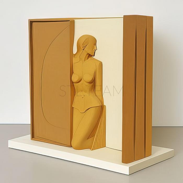 3D модель Річард Дібенкорн, американський художник (STL)